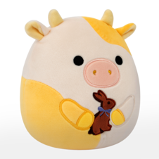 SQUISHMALLOWS Bodie the Cow Holding Chocolate Bunny
