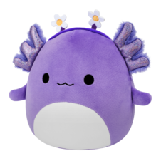 SQUISHMALLOWS Monica the Axolotl W/Floral Headband