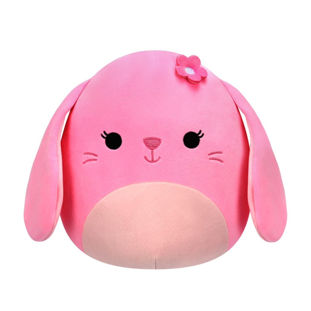 SQUISHMALLOWS Marjory the Pink Bunny W/Flower Pin