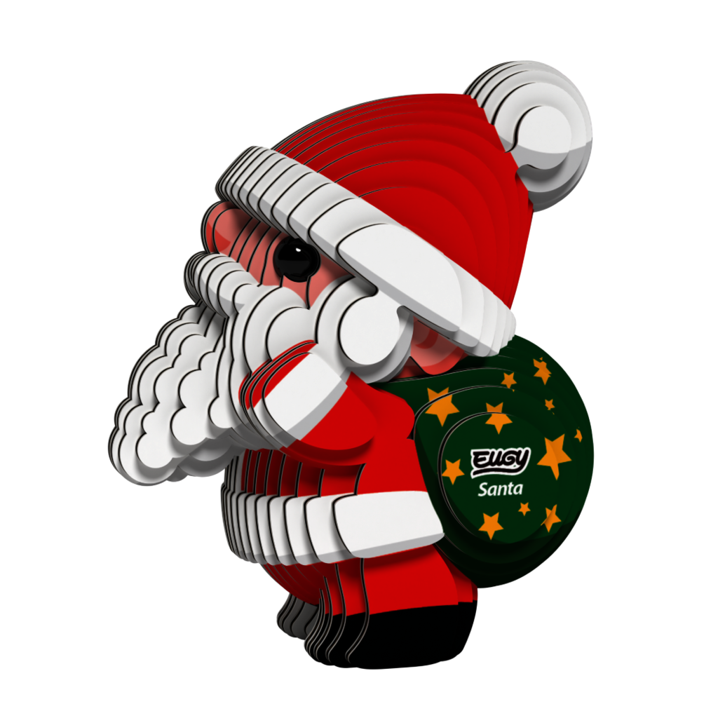 EUGY Santa Claus 3D kartonová skládačka
