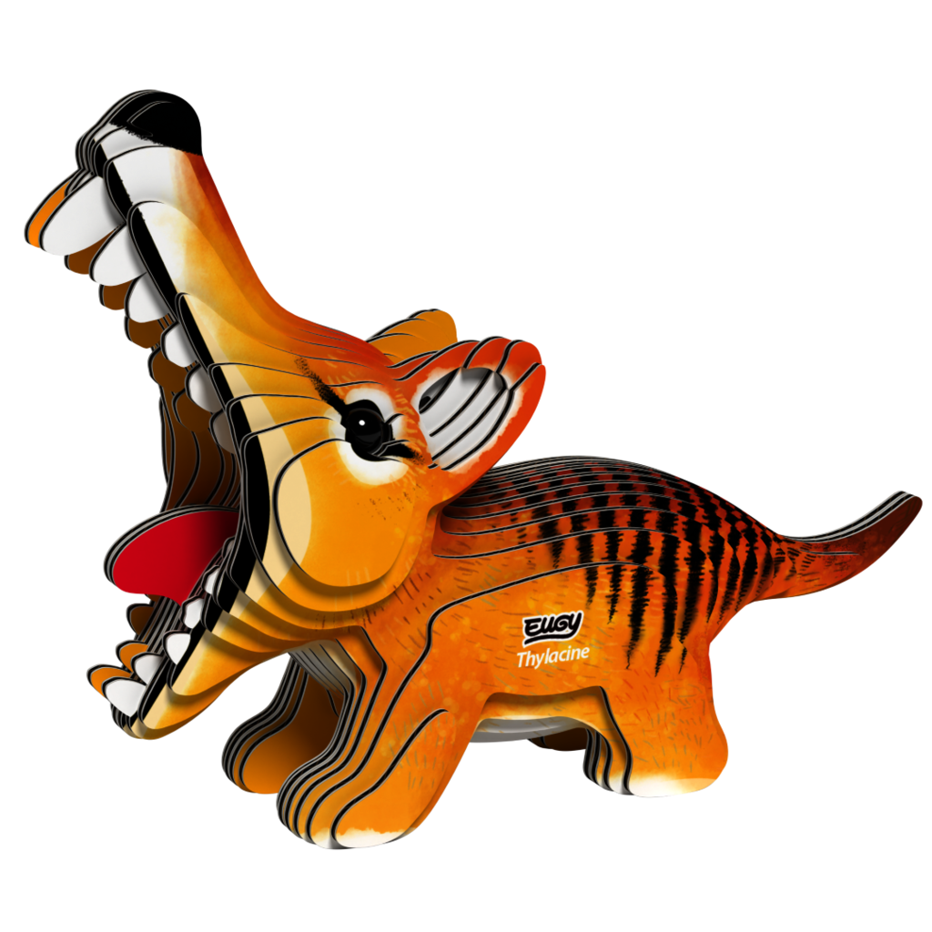EUGY Vakovlk tasmánský 3D kartonová skládačka