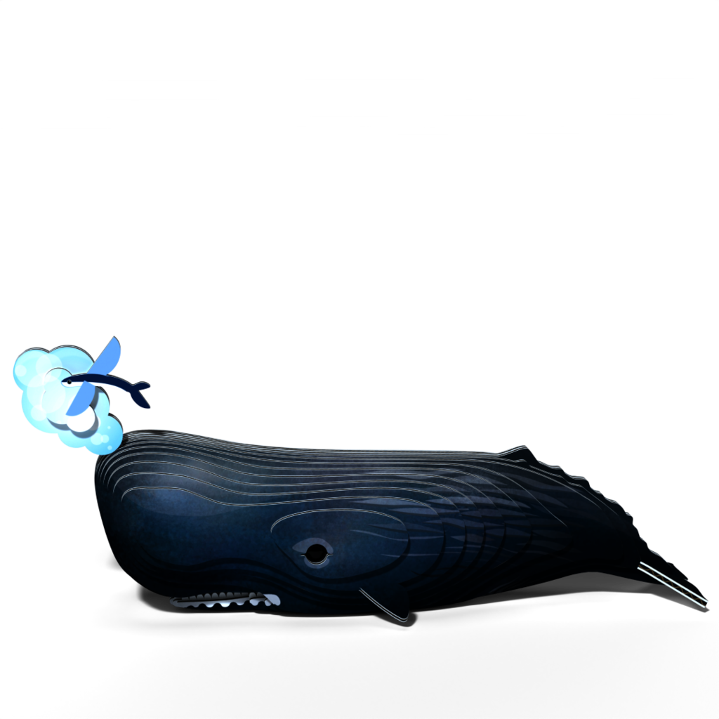 EUGY Vorvaň 3D kartonová skládačka