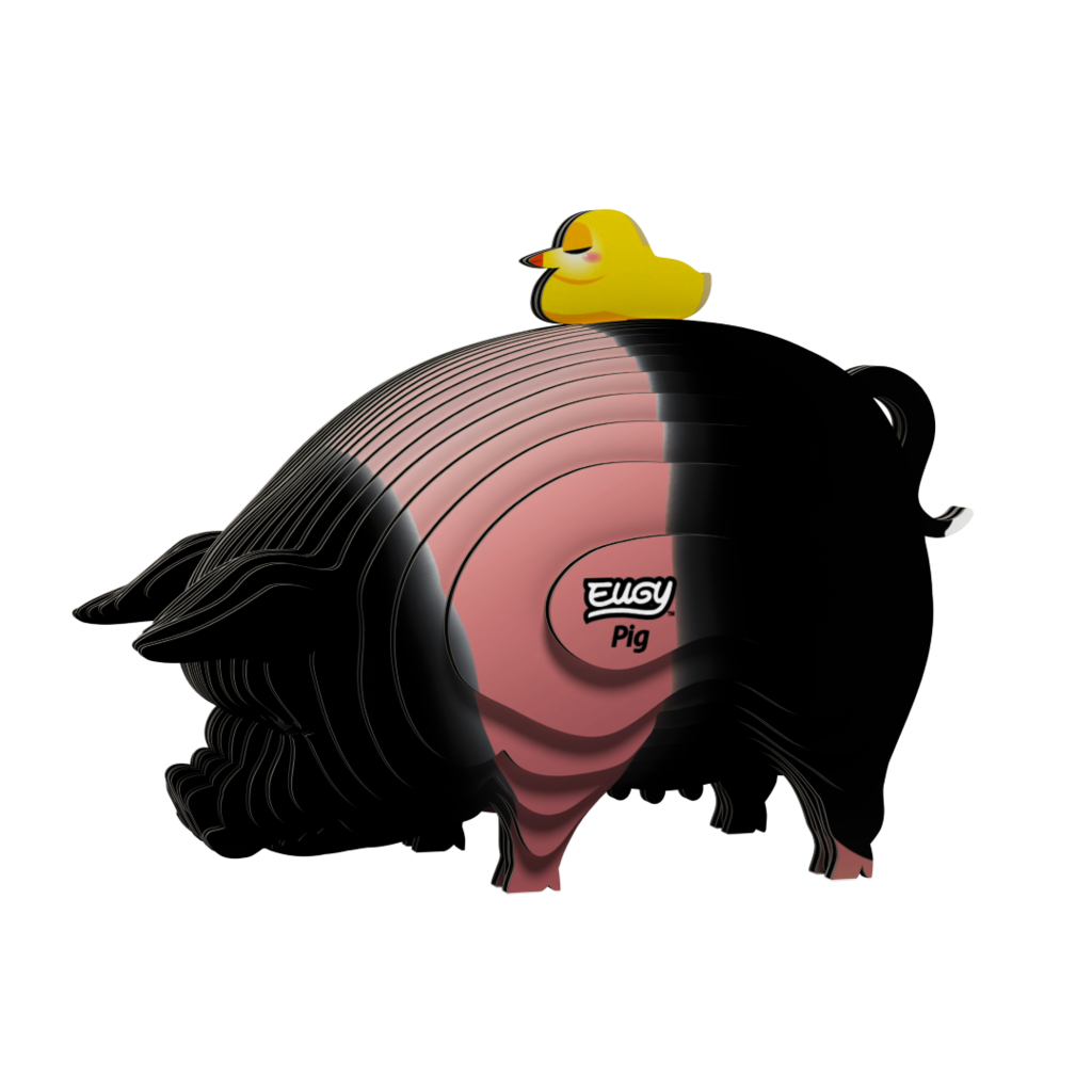 EUGY Prase 3D kartonová skládačka