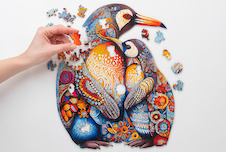 RECENTTOYS Wooden Jigsaw Puzzle – Penguin