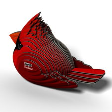 EUGY Kardinál červený 3D kartonová skládačka - EUGY068_3.png