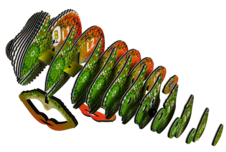 EUGY Chameleon 3D kartonová skládačka - EUGY075_4.png