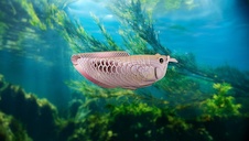 EUGY Arowana stříbrná 3D kartonová skládačka - EUGY124_8.jpg