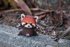 EUGY Panda červená 3D kartonová skládačka - EUGY126_7.JPG
