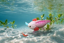 EUGY Axolotl 3D kartonová skládačka - EUGY139_6.jpg