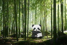EUGY Panda velká 3D kartonová skládačka - EUGY142_8.jpg