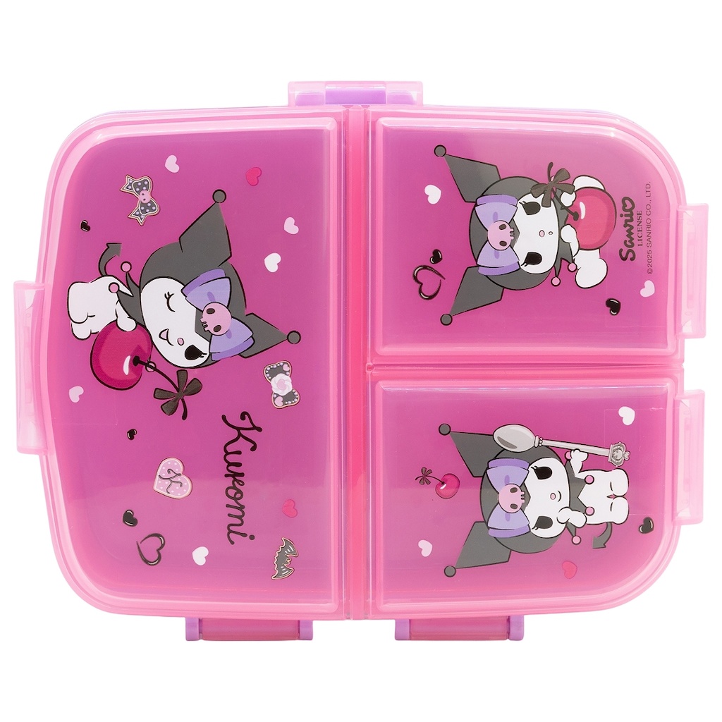 Kuromi Desiatový box s priehradkami 550 ml