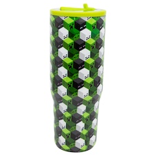 Minecraft Iconicmono Termohrnček so slamkou a uchom 920 ml