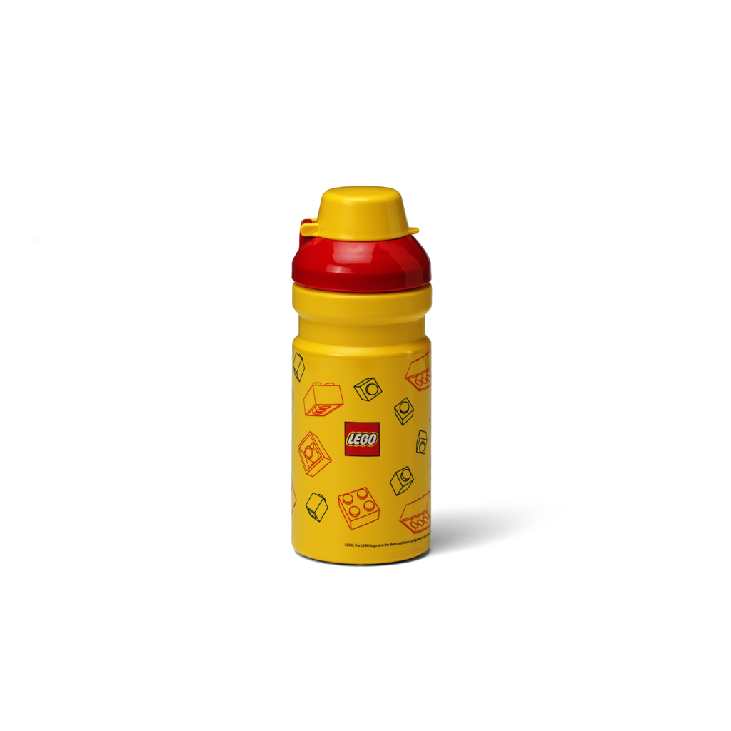 LEGO Brick fľaša na pitie - červená/žltá