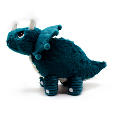 PTIPOTOS Plyšový triceratops Penelops modrý - máma s miminkem - 76310_4.png
