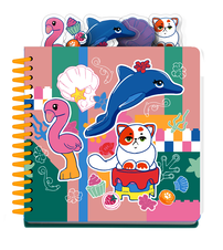 LEGO notebook with bookmarks – Friends