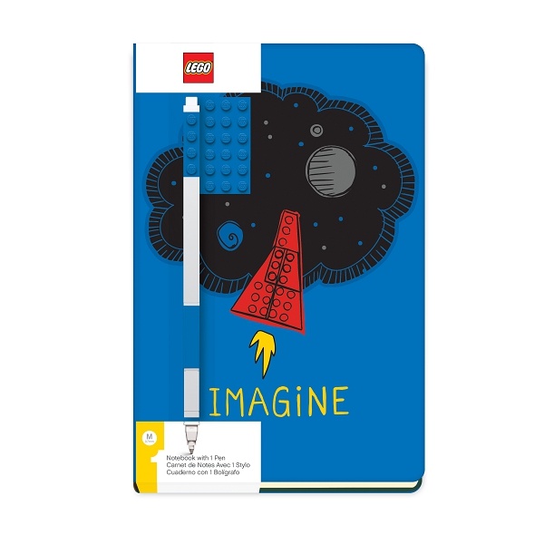 LEGO Stationery Zápisník A5 s modrým perem - Imagine