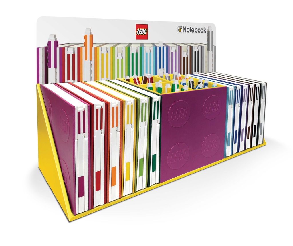 LEGO Stationery Locking Notebook CDU set