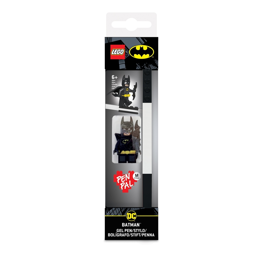 LEGO DC Super Heroes Batman Gélové pero s minifigúrkou, čierne