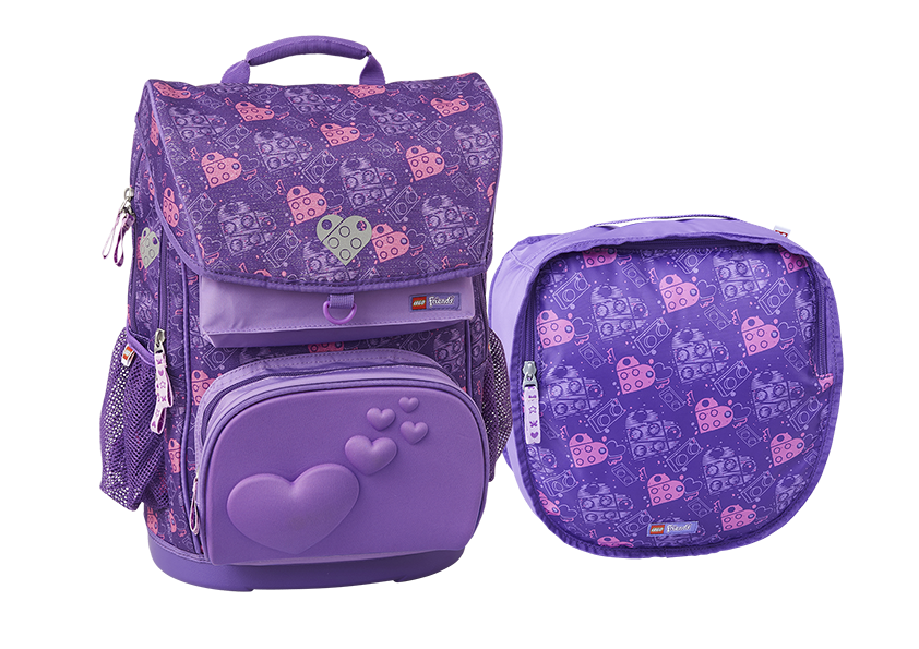 LEGO Friends Hearts Maxi School Bag 2 PCS. SET