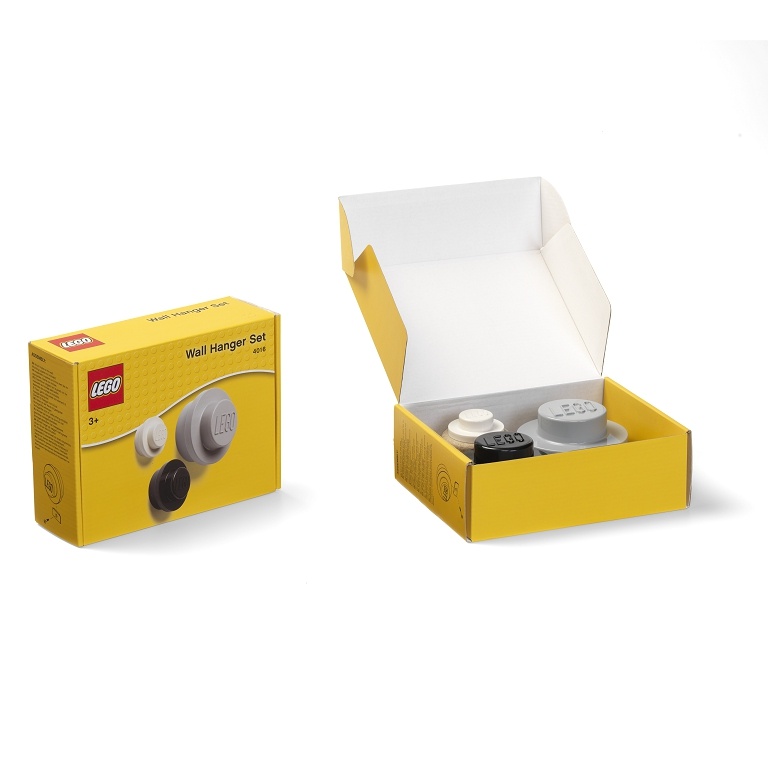 LEGO  věšák na zeď, 3 ks - bílá, černá, šedá - 40161733_1.jpg