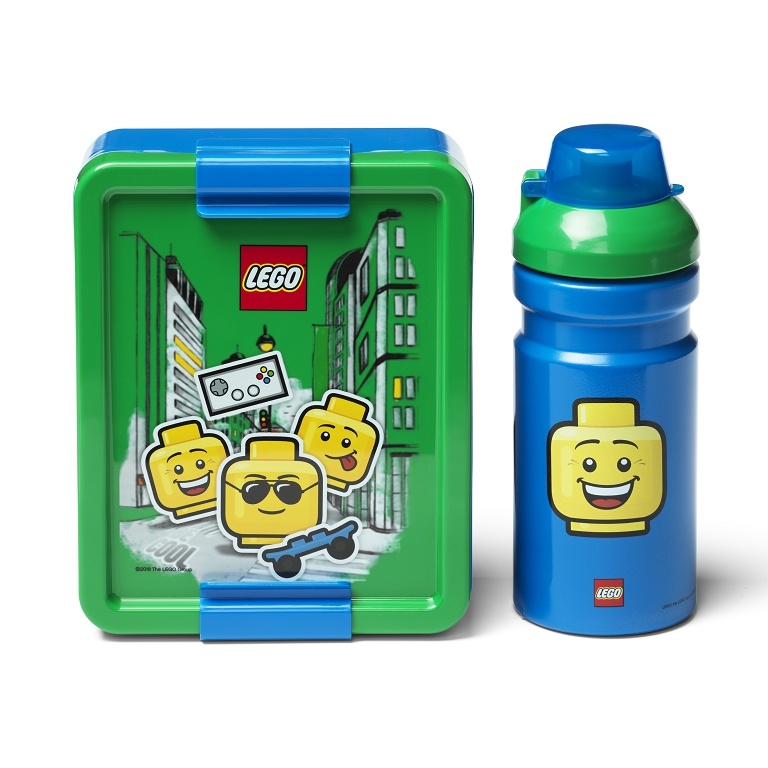 LEGO ICONIC Boy svačinový set (láhev a box) - modrá/zelená - 40581724_2.jpg