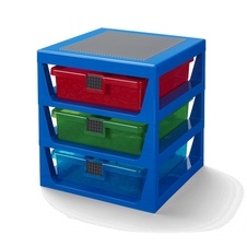 LEGO 3-Drawer Storage Rack - Blue