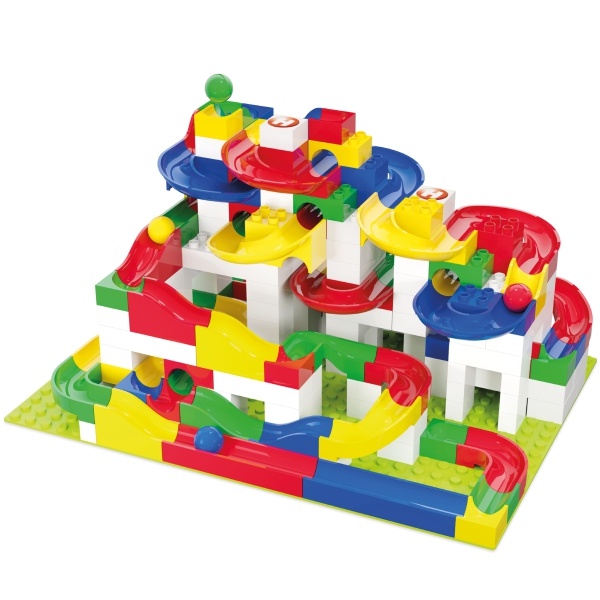HUBELINO Kuličková dráha - set s kostkami Maxi 213 ks - 420572_1.jpg