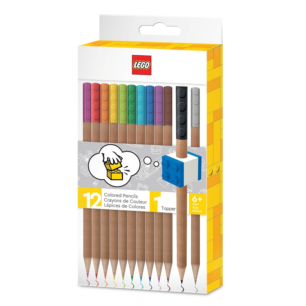 LEGO 12pk Color Pencil with Topper