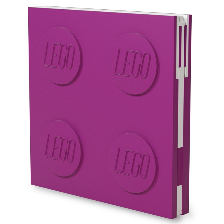LEGO 2.0 Locking Notebook with Gel Pen - Violet