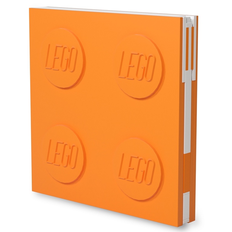 LEGO 2.0 Locking Notebook with Gel Pen - Orange