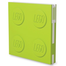 LEGO 2.0 Locking Notebook with Gel Pen - Lime