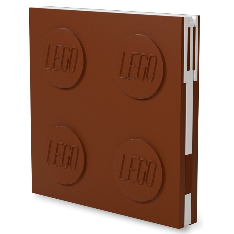 LEGO 2.0 Locking Notebook with Gel Pen - Brown