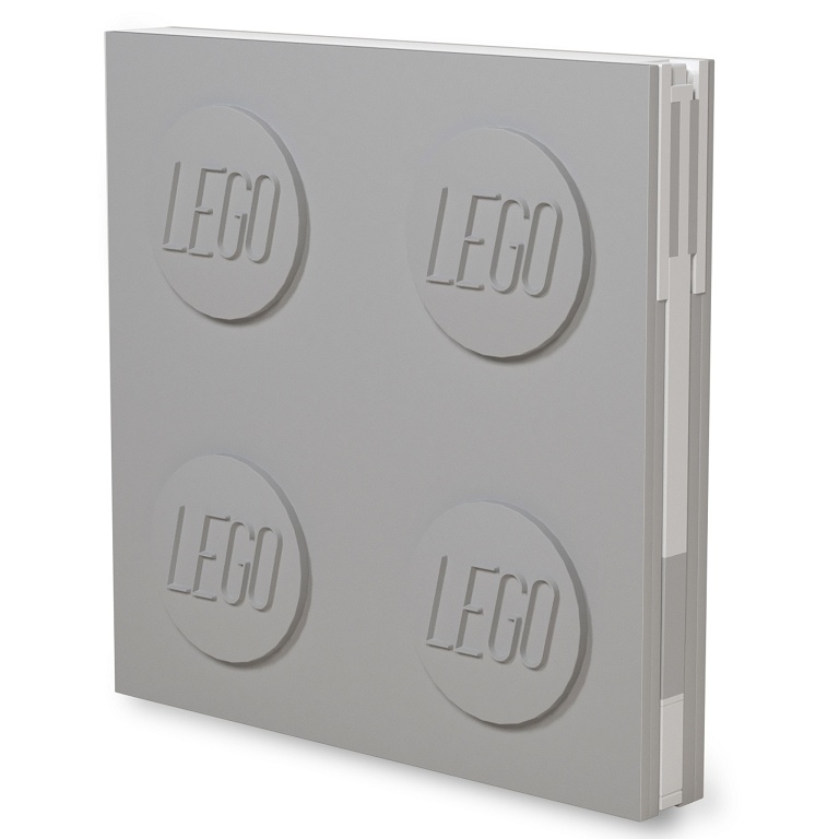 LEGO 2.0 Locking Notebook with Gel Pen - Grey