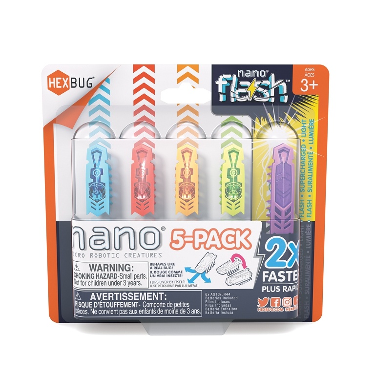 HEXBUG New Nano + 1 Flash - Single 5-Pk